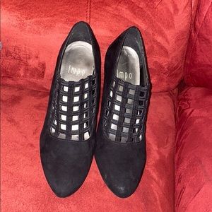 Impo Black Talyn Ankle Booties Womens Size 9 1/2